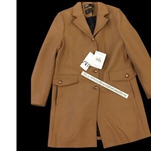 ZARA MANTECO WOOL PREMIUM QUALITY CAMEL COAT